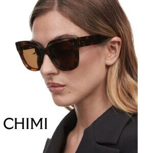 CHIMI Women's Tortoiseshell Cat Eye Sunglasses - Brown